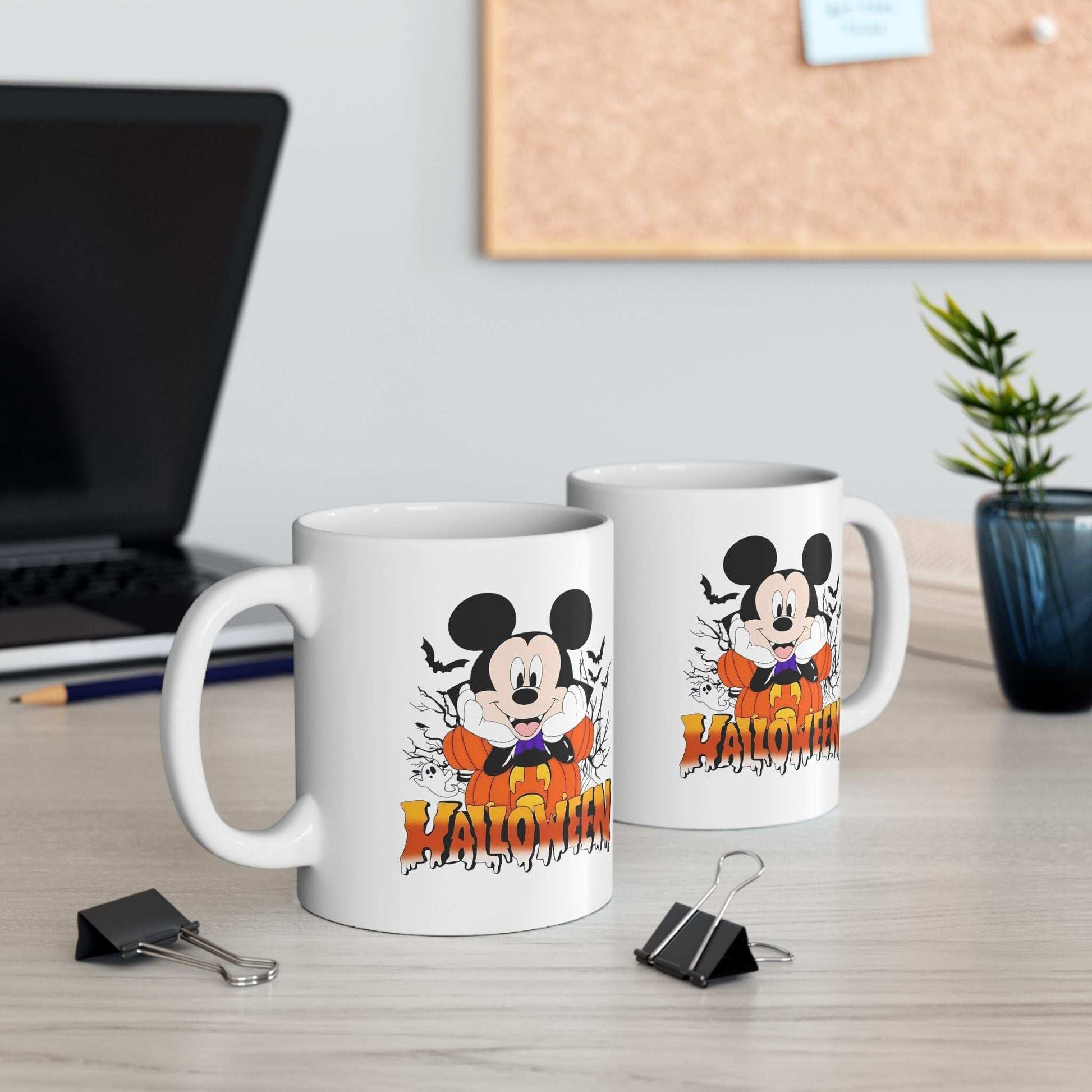 Halloween Ceramic Mug, Spooky Coffee Cup, Trick or Treat Drinkware - Purrfect Pet Haven