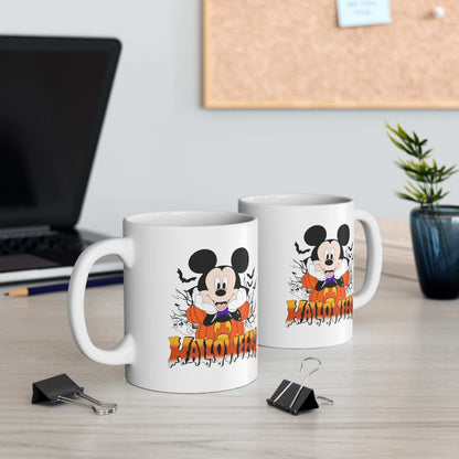 Halloween Ceramic Mug, Spooky Coffee Cup, Trick or Treat Drinkware - Purrfect Pet Haven