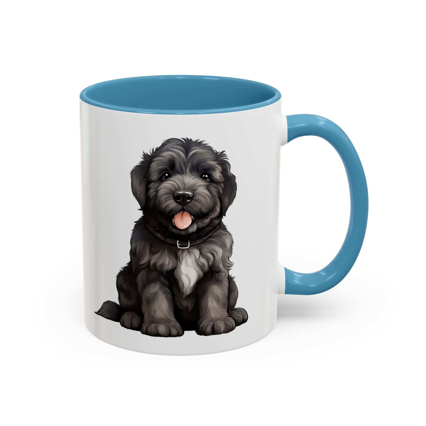 Cute Bouvier Des Flanders Dog Design Accent Coffee Mug - 11oz & 15oz - Purrfect Pet Haven