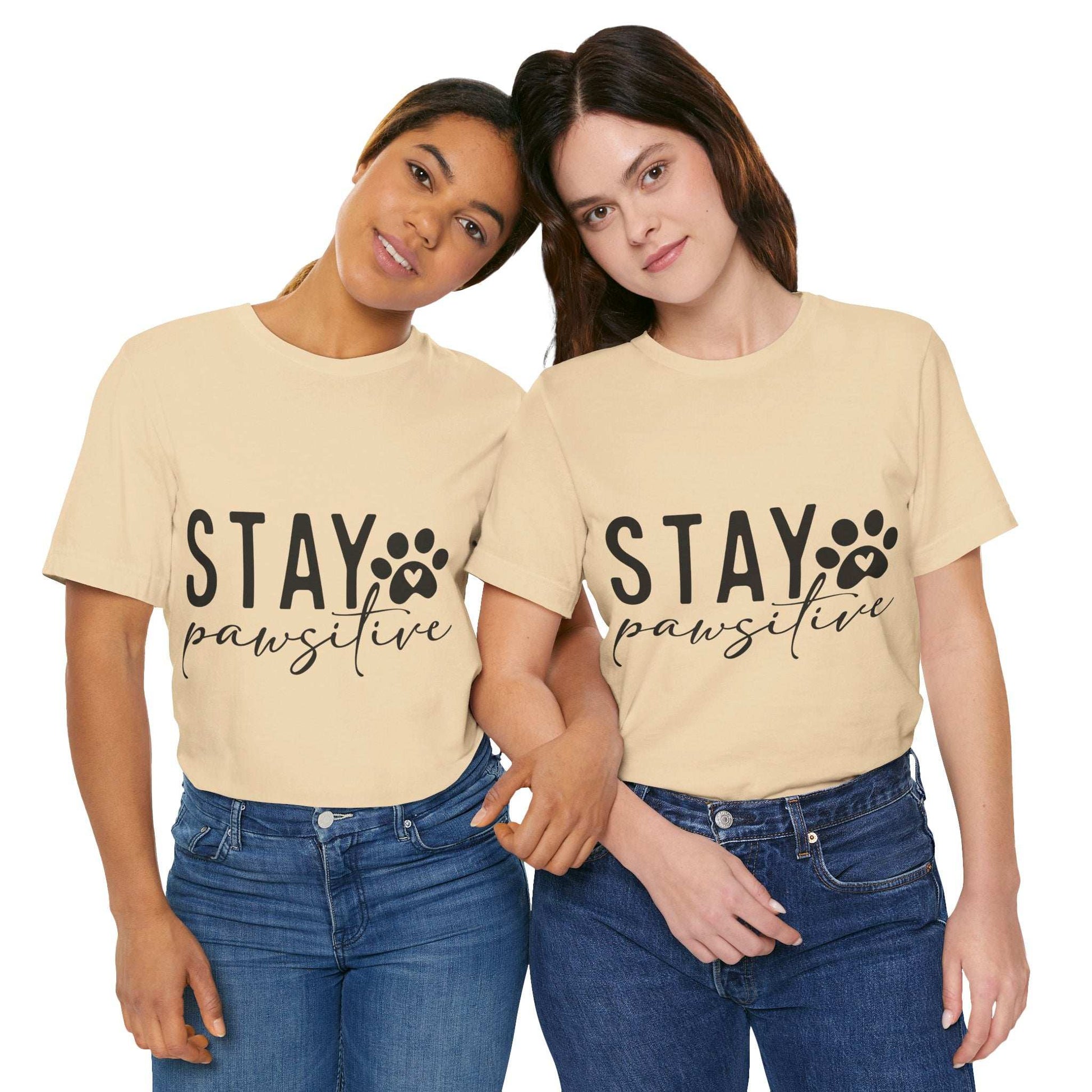 Stay Pawsitive Unisex Tee - Purrfect Pet Haven