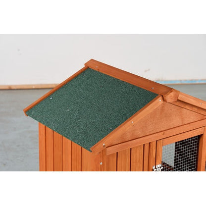 Rabbit Hutch - 2-Story Outdoor Wooden Cage - Purrfect Pet Haven