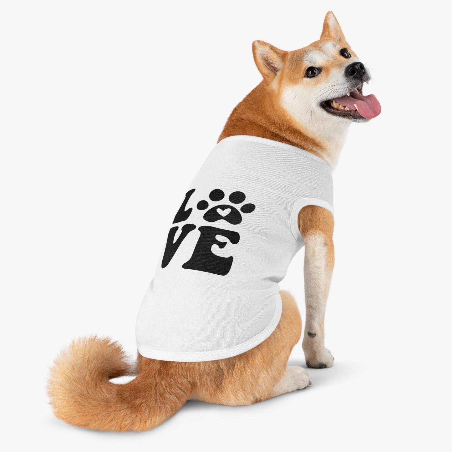Cute Pet Tank Top - 'Love' Design for Dogs and Cats - Purrfect Pet Haven