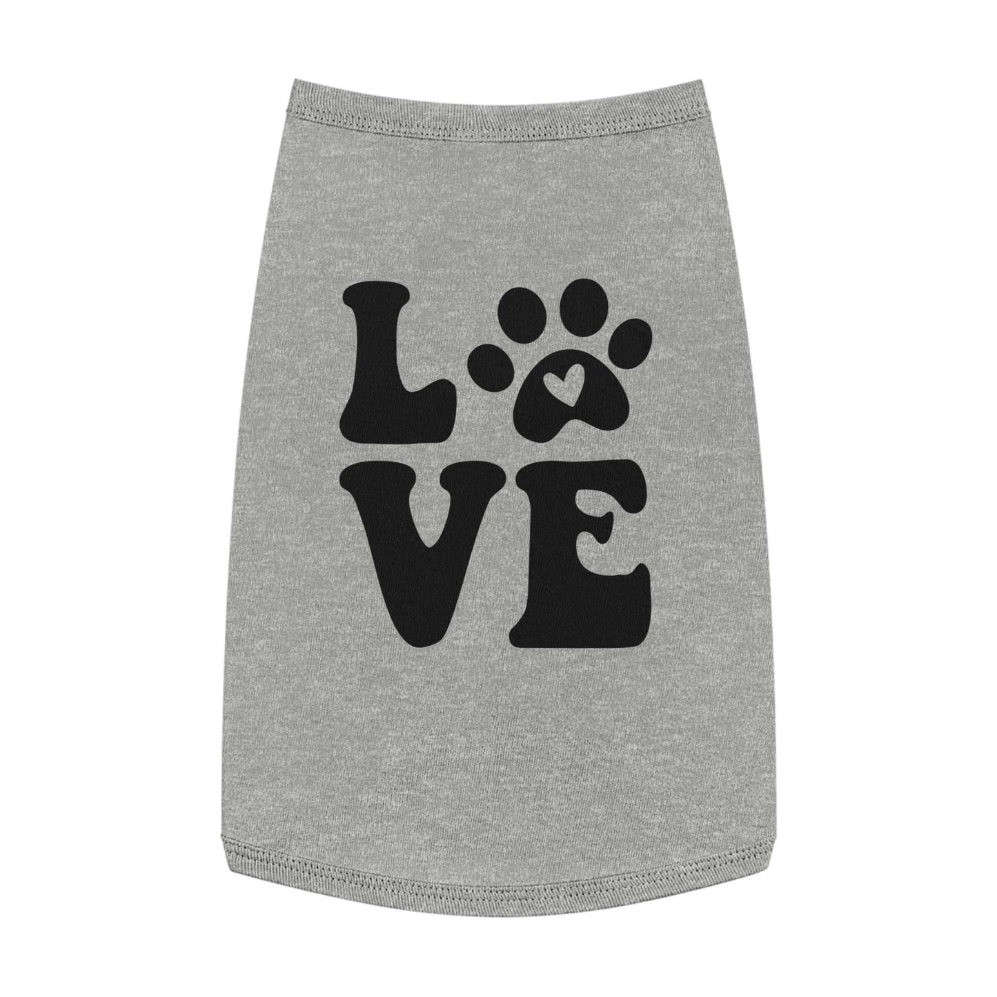 Cute Pet Tank Top - 'Love' Design for Dogs and Cats - Purrfect Pet Haven