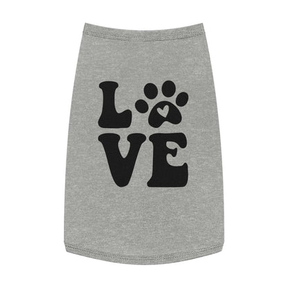 Cute Pet Tank Top - 'Love' Design for Dogs and Cats - Purrfect Pet Haven