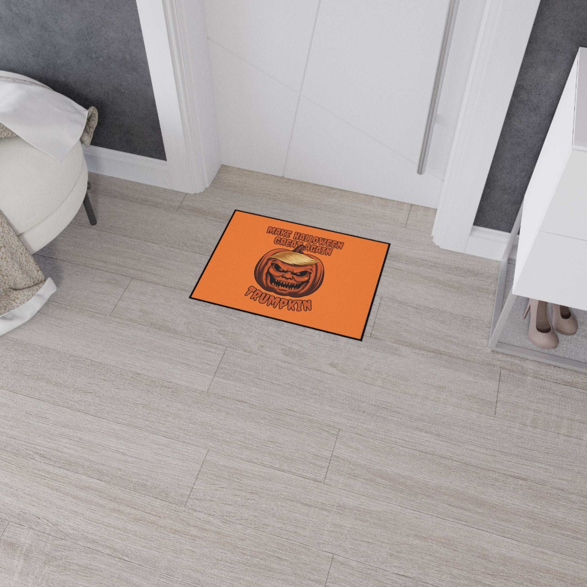 Make Halloween Great Again Floor Mat - Trump Pumpkin Doormat - Purrfect Pet Haven