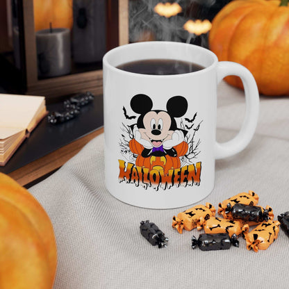 Halloween Ceramic Mug, Spooky Coffee Cup, Trick or Treat Drinkware - Purrfect Pet Haven