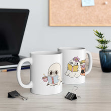 Cute Ghost Ceramic Mug | Coffee Cup for Book Lovers | Halloween Decor | Gift for Readers - Purrfect Pet Haven