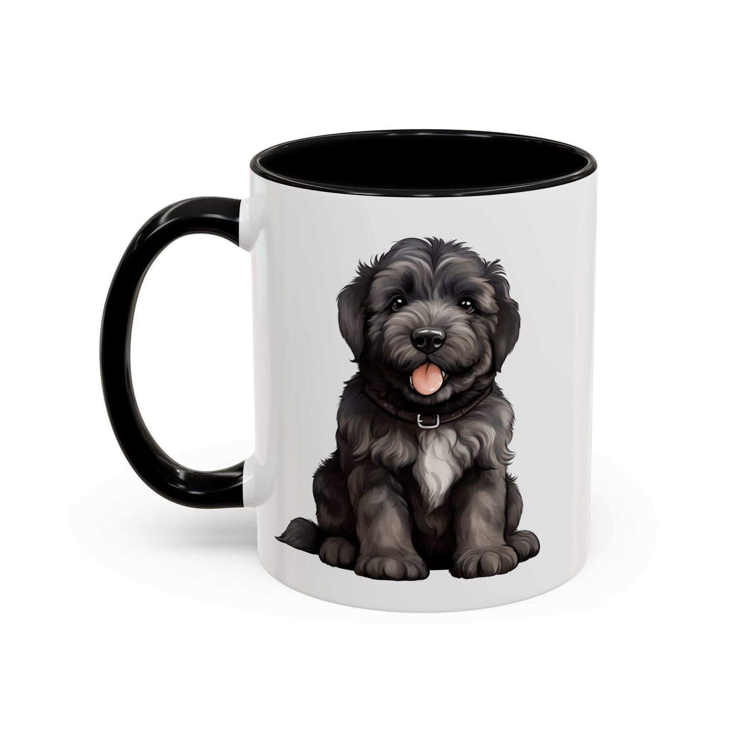 Cute Bouvier Des Flanders Dog Design Accent Coffee Mug - 11oz & 15oz - Purrfect Pet Haven