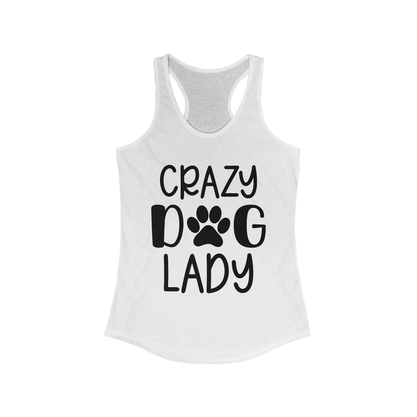 Crazy Dog Lady Racerback Tank Top - Perfect for Dog Lovers - Purrfect Pet Haven
