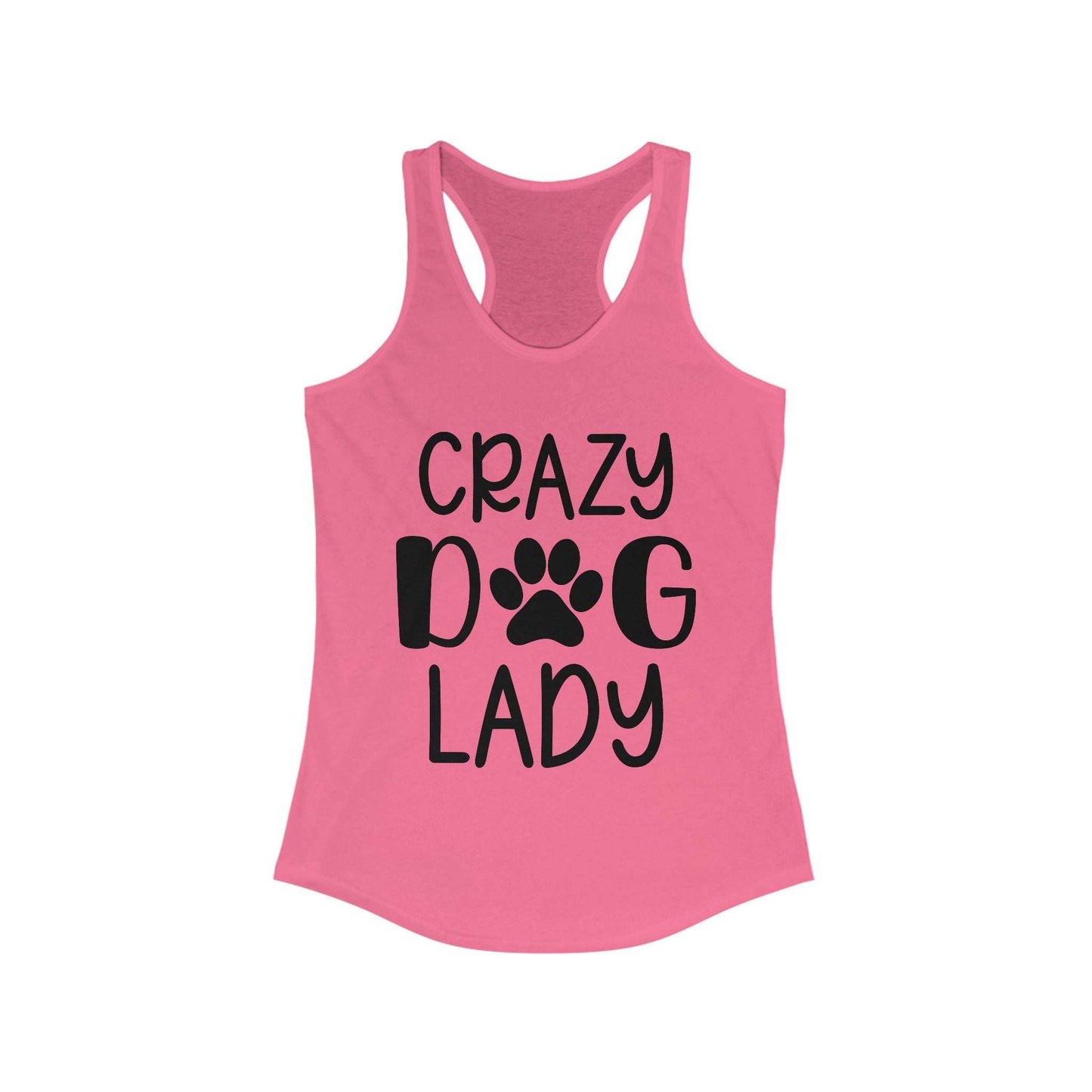 Crazy Dog Lady Racerback Tank Top - Perfect for Dog Lovers - Purrfect Pet Haven