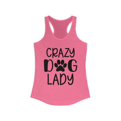 Crazy Dog Lady Racerback Tank Top - Perfect for Dog Lovers - Purrfect Pet Haven
