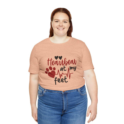 Heartbeat at my Feet - Unisex Tee - Purrfect Pet Haven