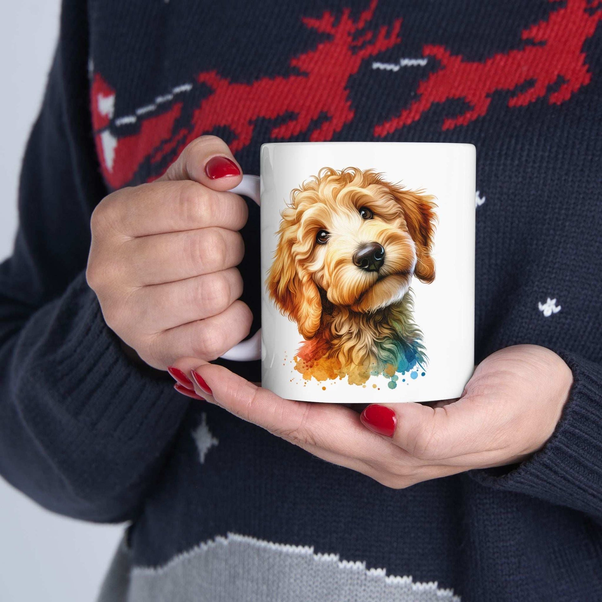 Cute Goldendoodle Dog Lovers Ceramic Mug - 11oz & 15oz - Perfect Gift for Doodle Owners - Purrfect Pet Haven