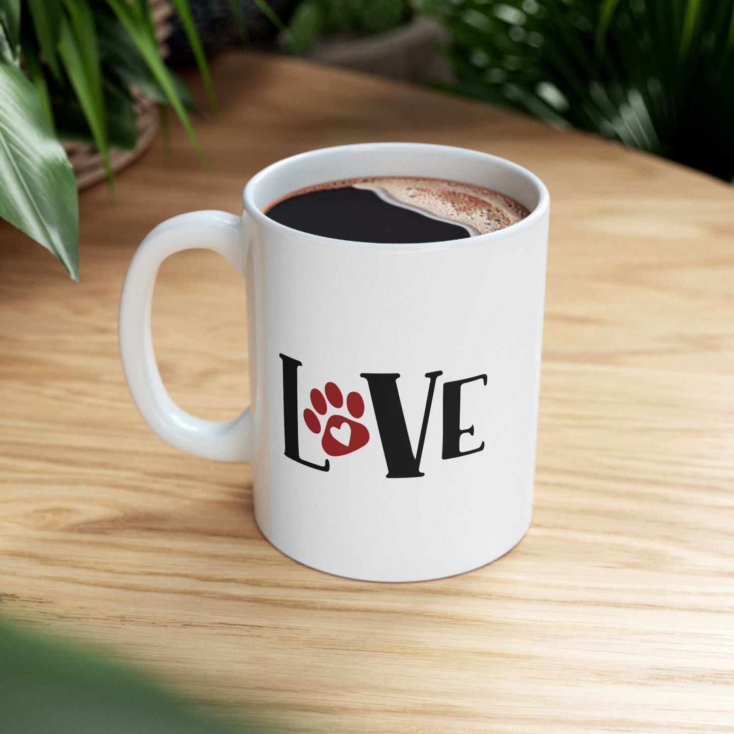 Love Ceramic Mug - 11oz & 15oz - Perfect Gift for All Dog Lovers - Purrfect Pet Haven
