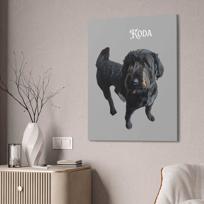 PAW-sonalized Light Grey Canvas Print | Upload Photo~Choose size - Purrfect Pet Haven