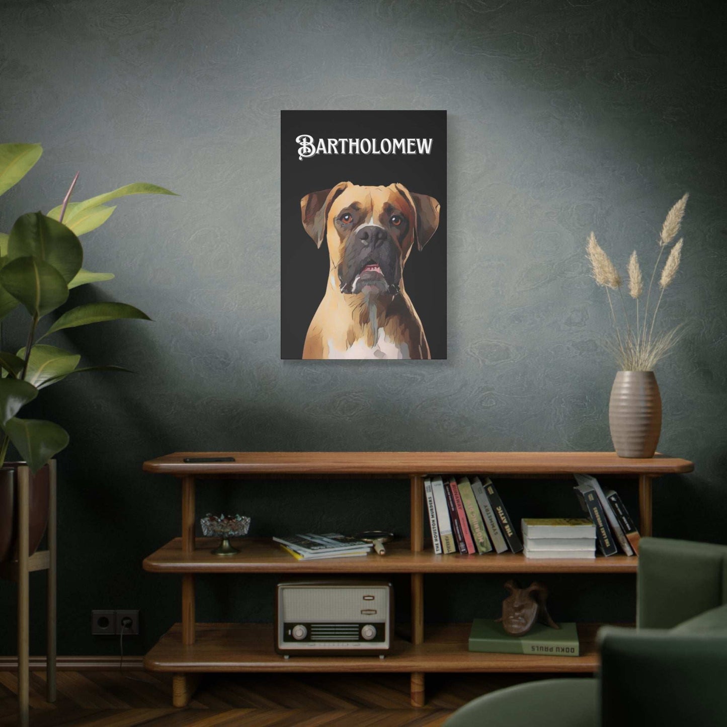 Personalized Dog Canvas Art - Custom Pet Portrait of Bartholomew | Purrfect Pet Haven