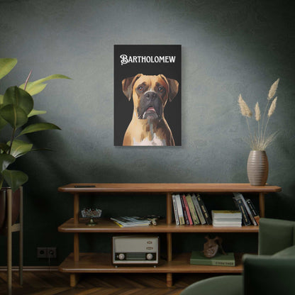 Personalized Dog Canvas Art - Custom Pet Portrait of Bartholomew | Purrfect Pet Haven