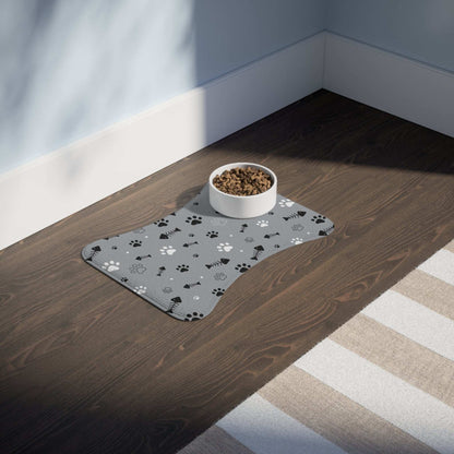 Stylish Pet Feeding Mat with Paw Print Design - Perfect for Pet Lovers | Purrfect Pet Haven
