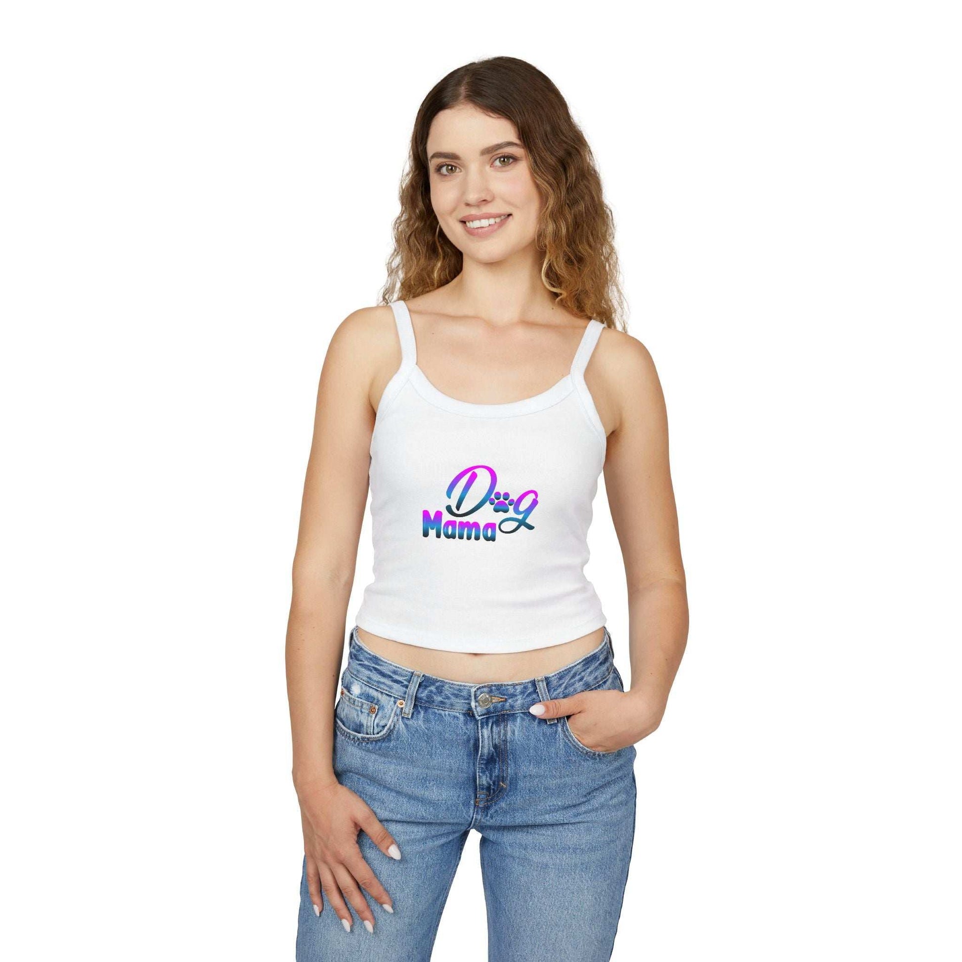 Dog Mama - Spaghetti Strap Tank Top - Purrfect Pet Haven