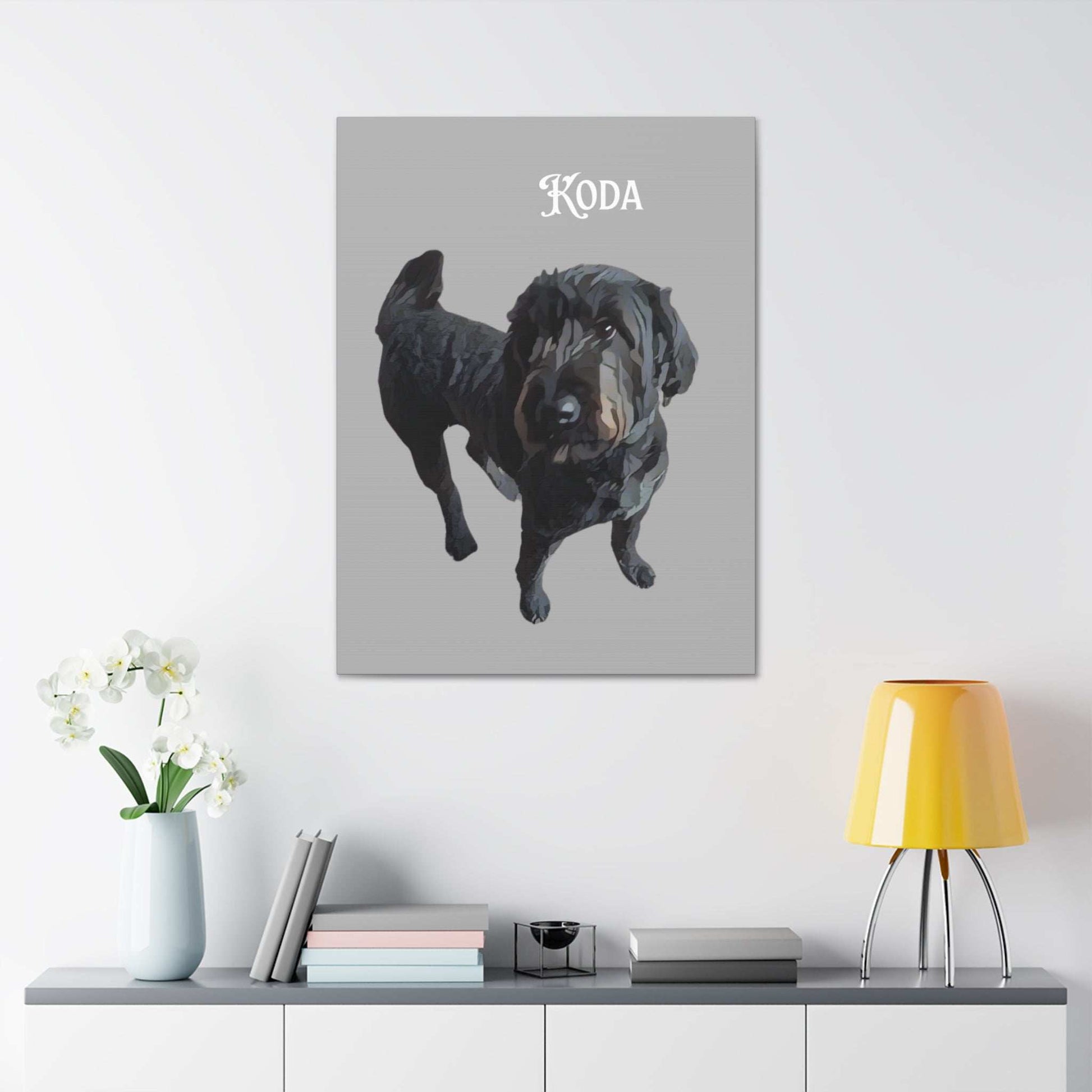 PAW-sonalized Light Grey Canvas Print | Upload Photo~Choose size - Purrfect Pet Haven
