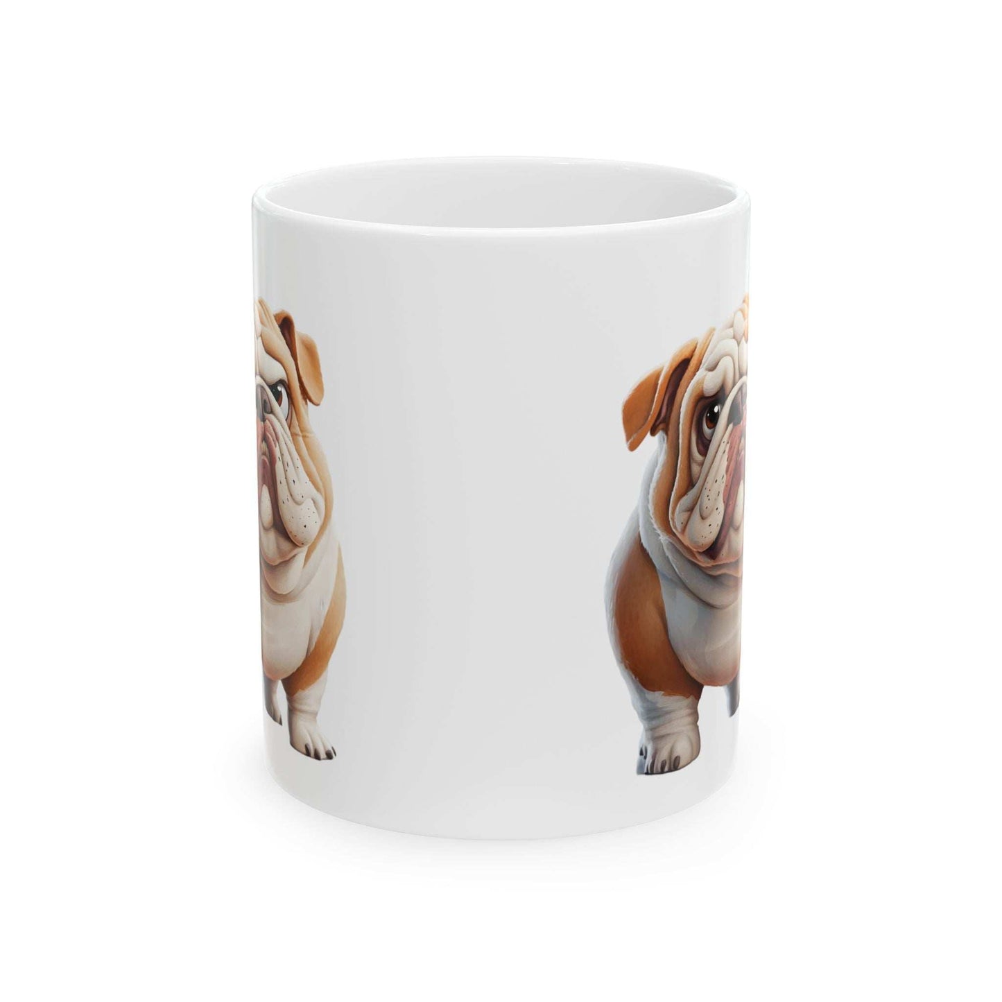 Bulldog Ceramic Mug – Perfect for Dog Lovers, 11oz & 15oz - Purrfect Pet Haven