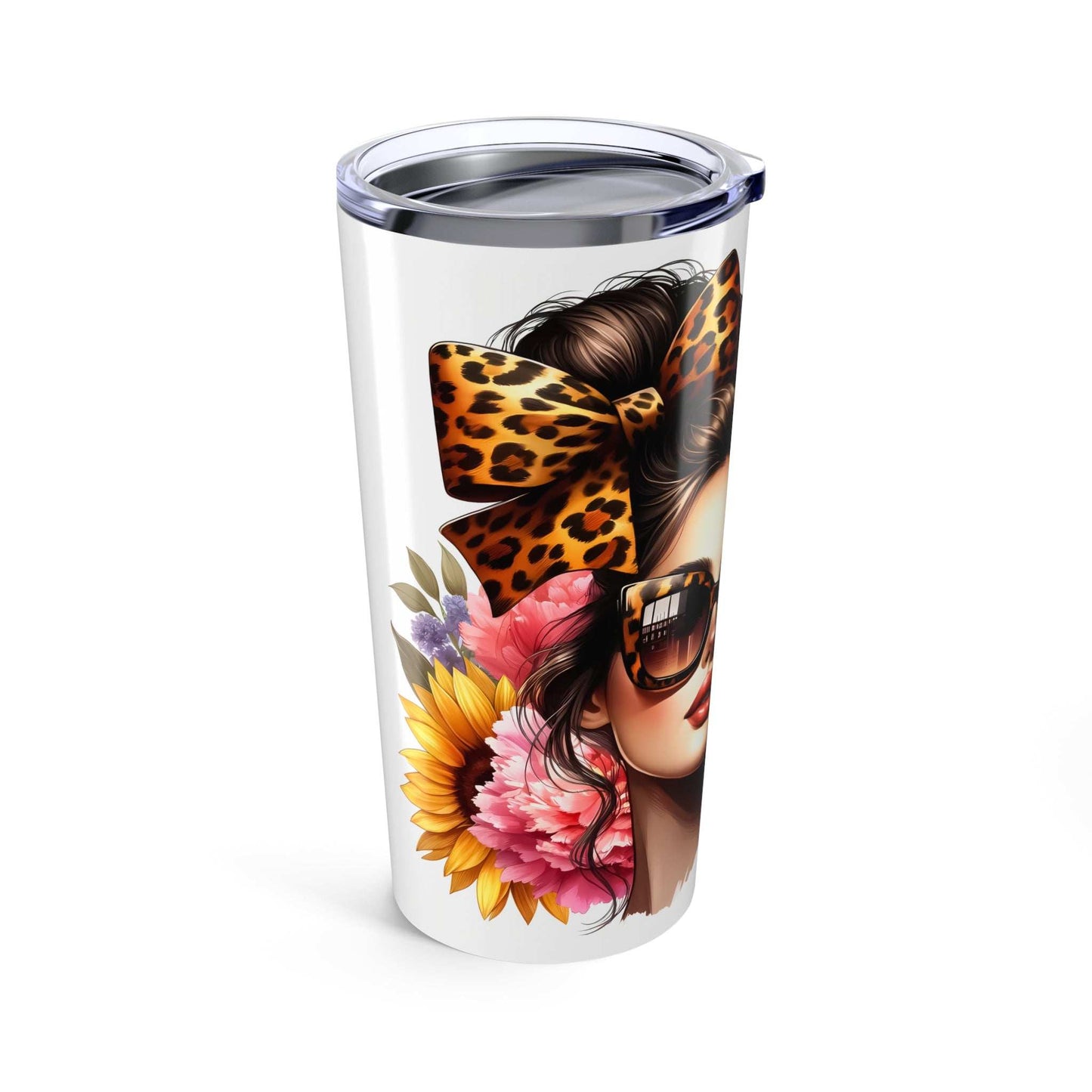 Floral Beauty Tumbler - Blessed Mom 20oz Travel Mug - Purrfect Pet Haven