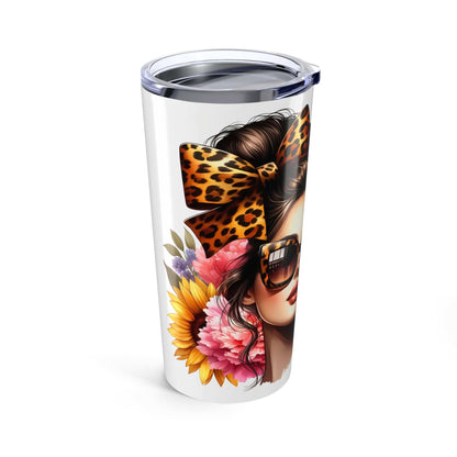 Floral Beauty Tumbler - Blessed Mom 20oz Travel Mug - Purrfect Pet Haven