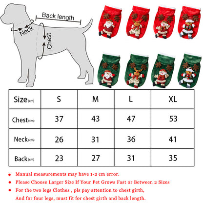 Christmas Dog Hoodie - Festive Flannel Pet Costume - Purrfect Pet Haven