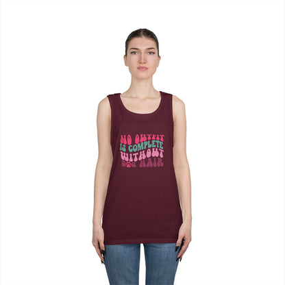 Playful Unisex Heavy Cotton Tank Top - Perfect for Casual Days - Purrfect Pet Haven