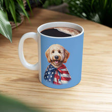 Patriotic Goldendoodle Dog Ceramic Mug - 11oz & 15oz - Purrfect Pet Haven