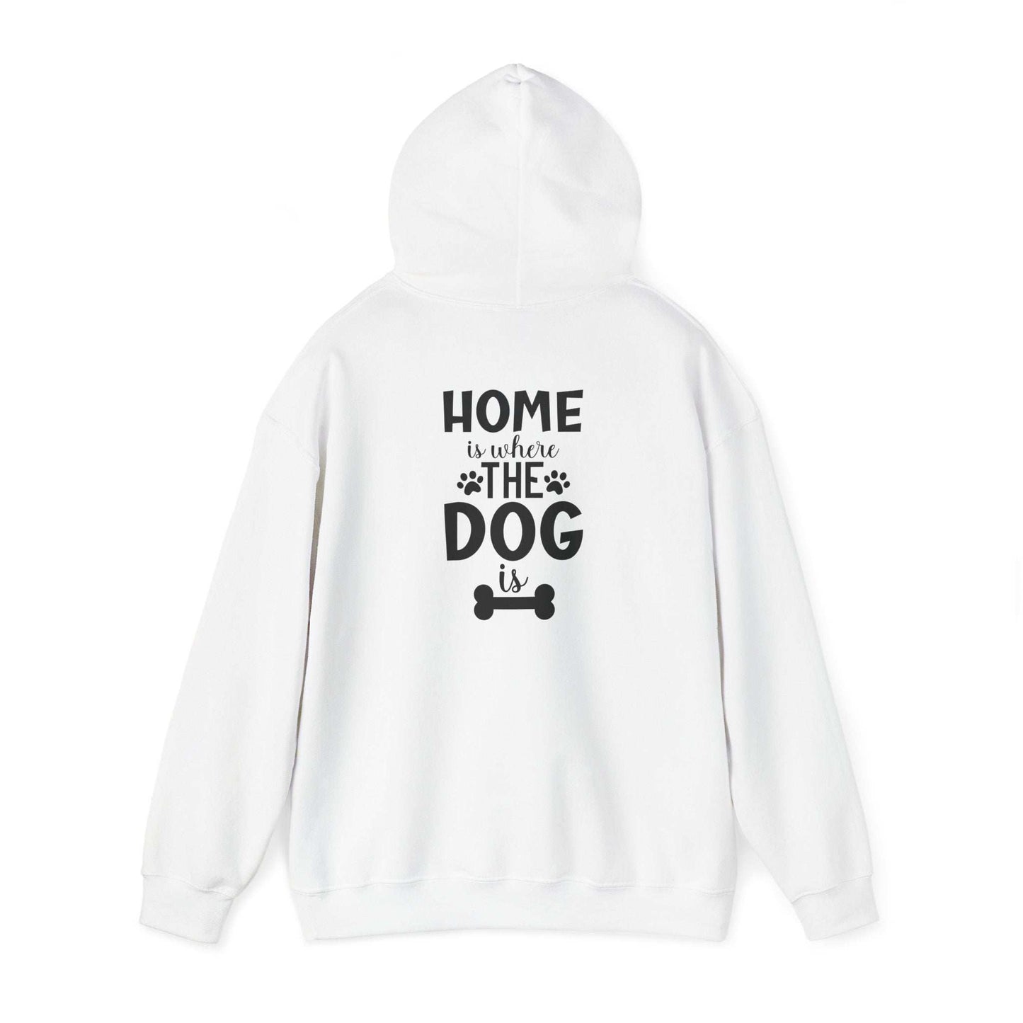 Home is Where the Dog Is Unisex Heavy Blend™ Hooded Sweatshirt | Purrfect Pet Haven