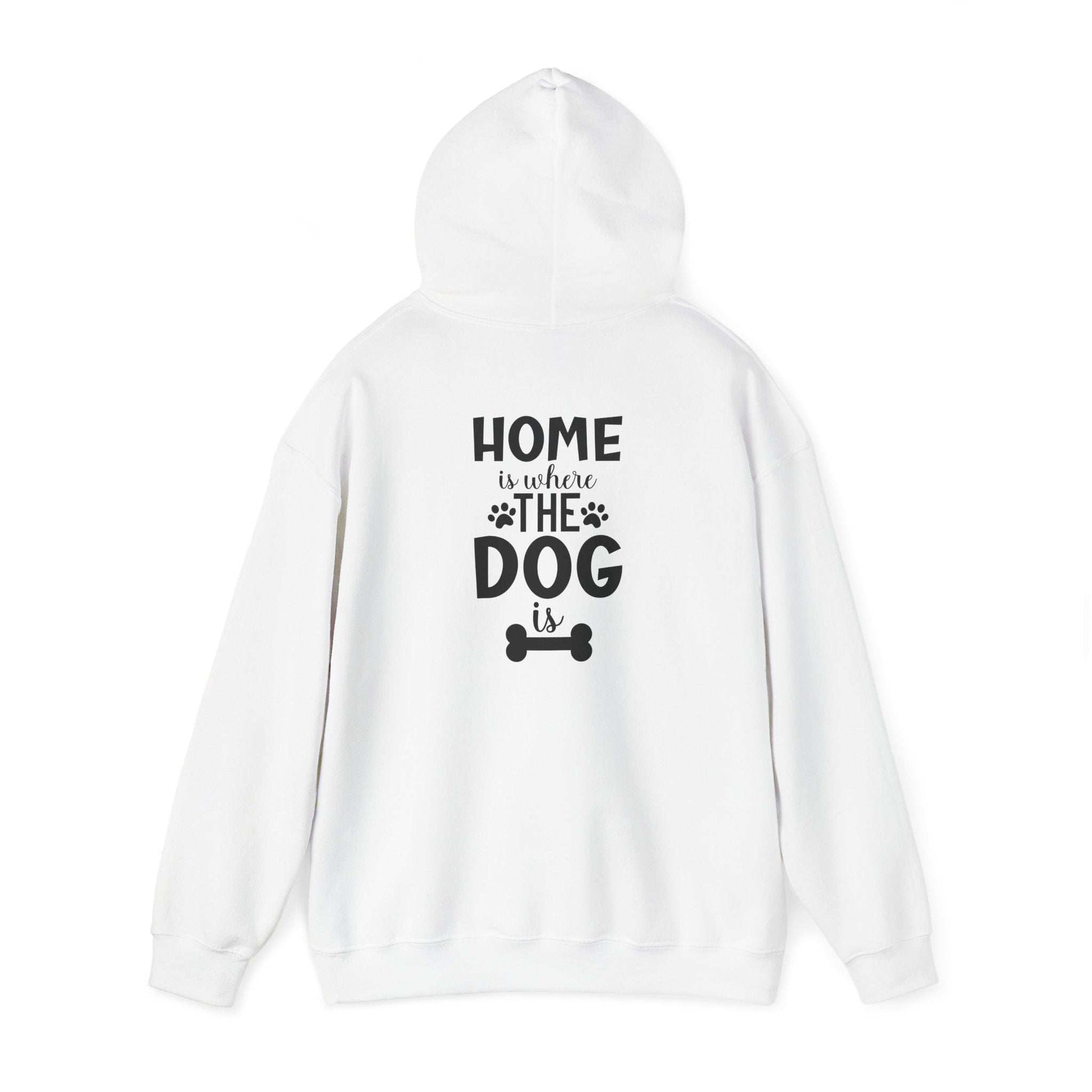 Home is Where the Dog Is Unisex Heavy Blend™ Hooded Sweatshirt | Purrfect Pet Haven
