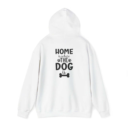 Home is Where the Dog Is Unisex Heavy Blend™ Hooded Sweatshirt | Purrfect Pet Haven