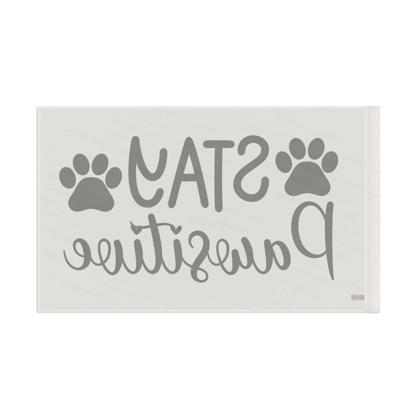 Paw Print Flag - Stay Pawsitive Home Decor - Purrfect Pet Haven