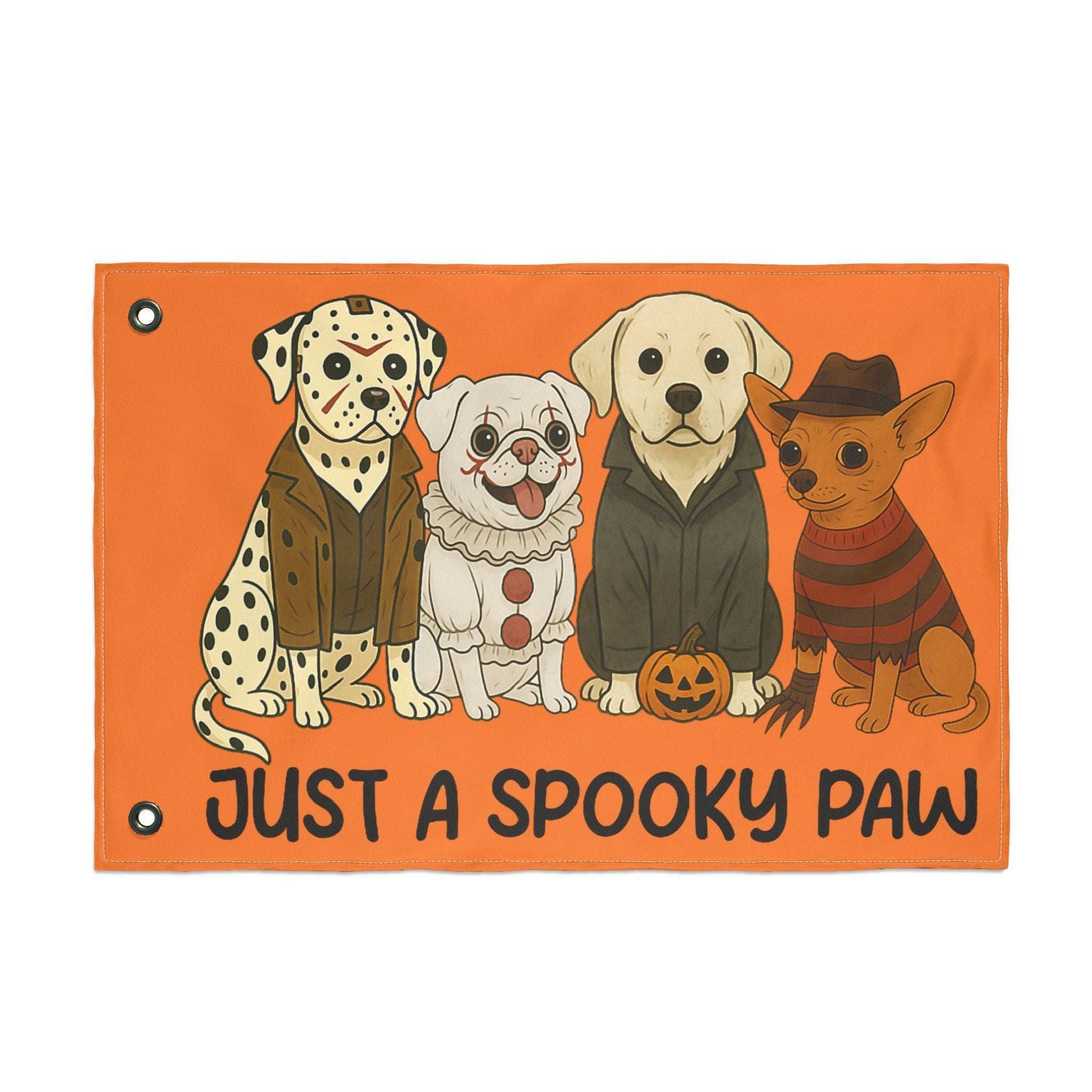 Halloween Dog Garden Flag - Spooky Pet Lover Outdoor Decoration - Purrfect Pet Haven