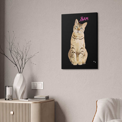 PAW-sonalized Black Canvas Print | Upload Photo~Choose size - Purrfect Pet Haven