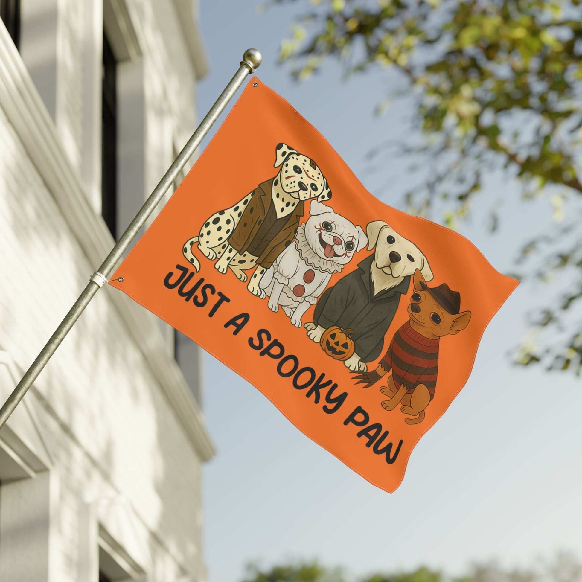 Halloween Dog Garden Flag - Spooky Pet Lover Outdoor Decoration - Purrfect Pet Haven