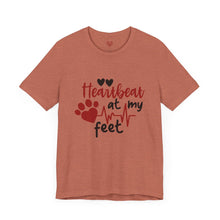 Heartbeat at my Feet - Unisex Tee - Purrfect Pet Haven