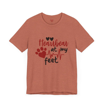 Heartbeat at my Feet - Unisex Tee - Purrfect Pet Haven