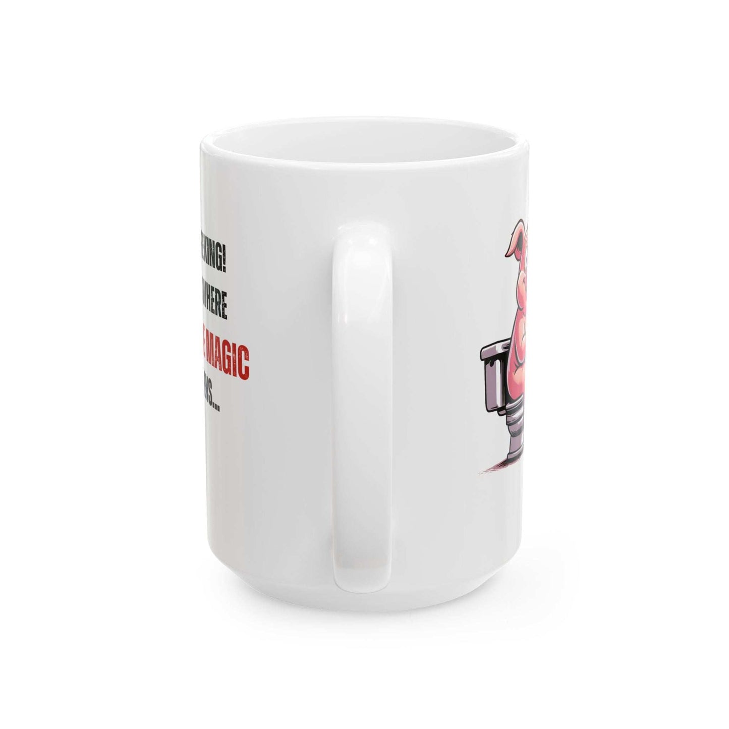 Funny Ceramic Mug - 'No Peeking!' Pig Design - Perfect Gift for Friends or Family | Purrfect Pet Haven