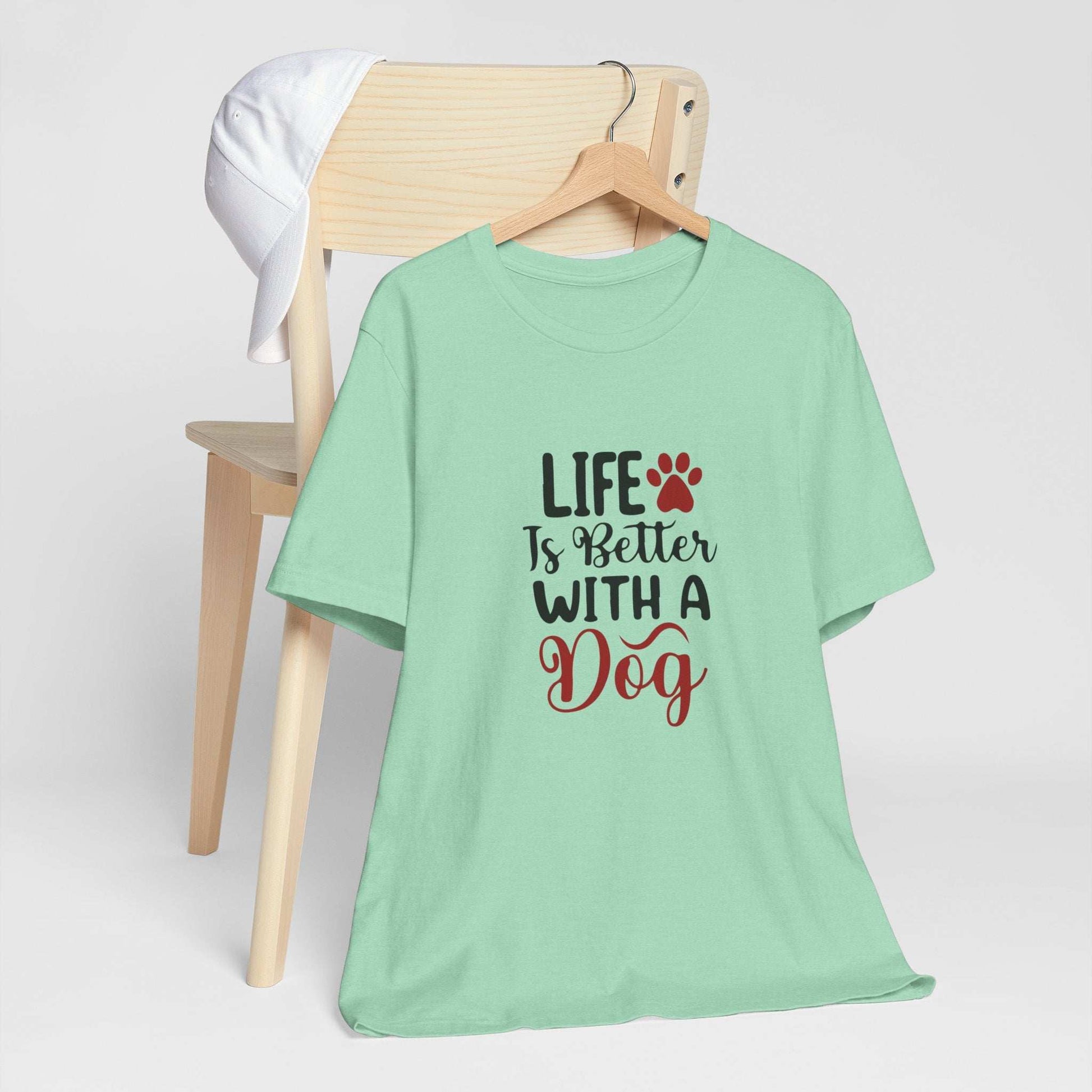 Life is Better with a Dog Tee - Unisex Jersey Short Sleeve T-Shirt - Purrfect Pet Haven
