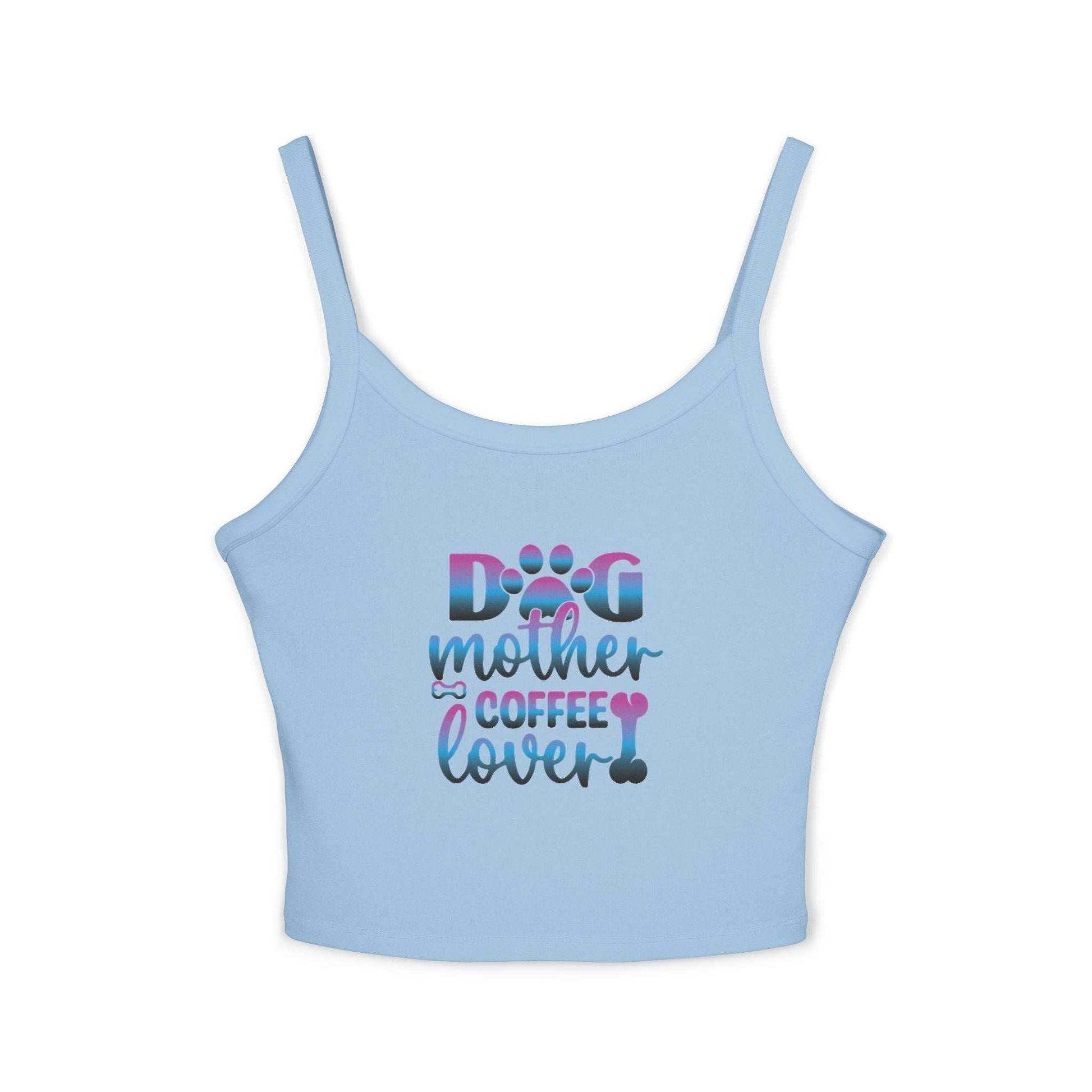 Dog Mother Coffee Lover Spaghetti Strap Tank Top - Purrfect Pet Haven