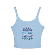 Dog Mother Coffee Lover Spaghetti Strap Tank Top - Purrfect Pet Haven
