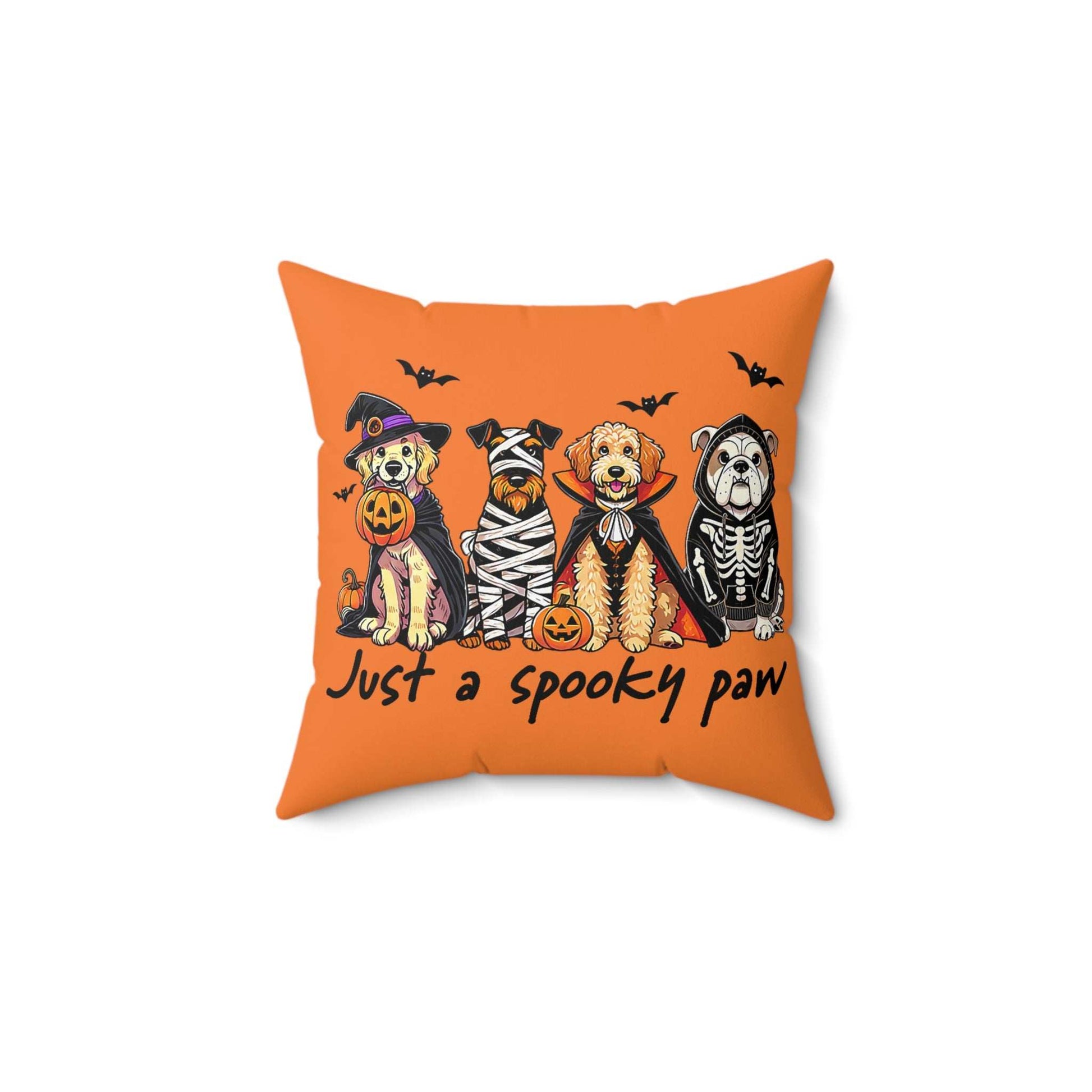 Halloween Dog Pillow - Just A Spooky Paw Pet Decor Cushion - Purrfect Pet Haven