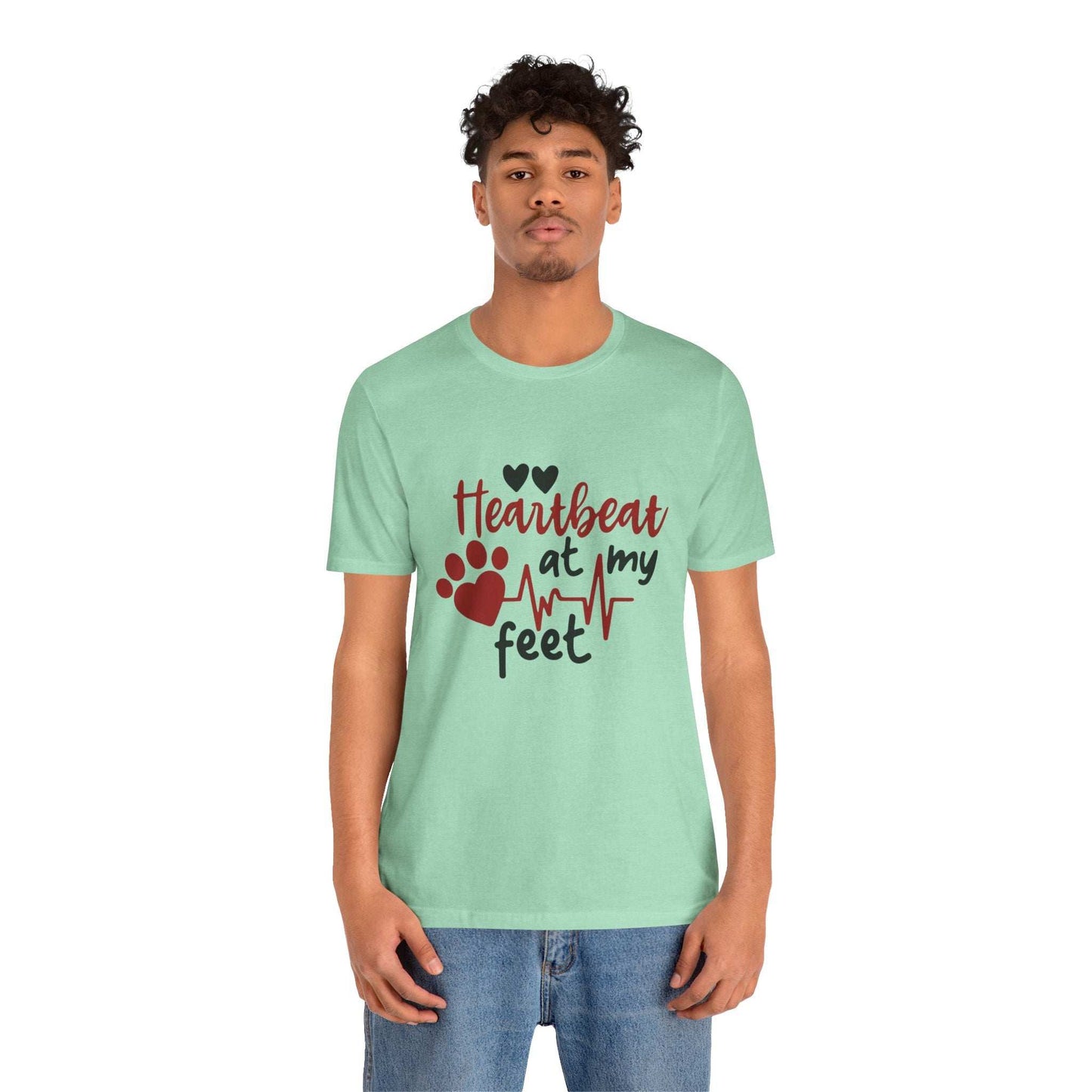 Heartbeat at my Feet - Unisex Tee - Purrfect Pet Haven