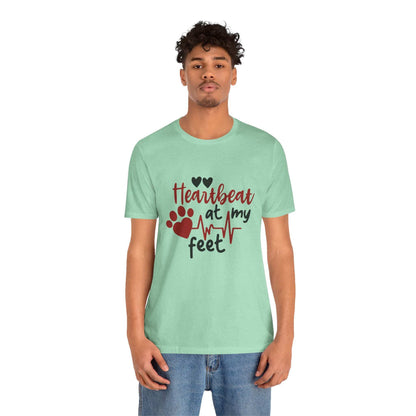 Heartbeat at my Feet - Unisex Tee - Purrfect Pet Haven