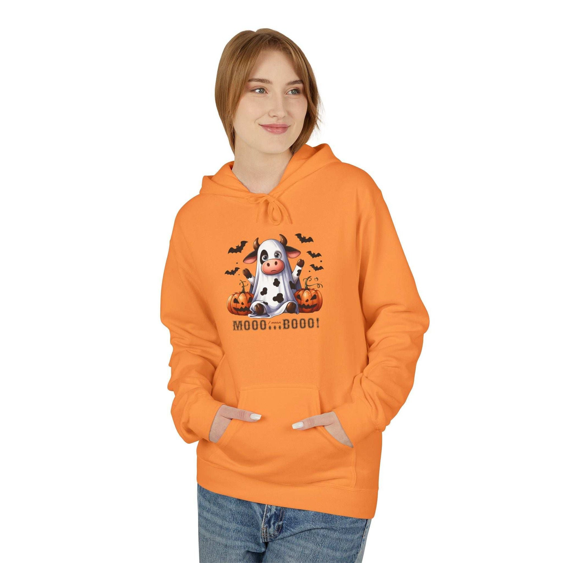 Mooo Cow Hoodie - Soft Fleece Unisex Sweatshirt - Purrfect Pet Haven