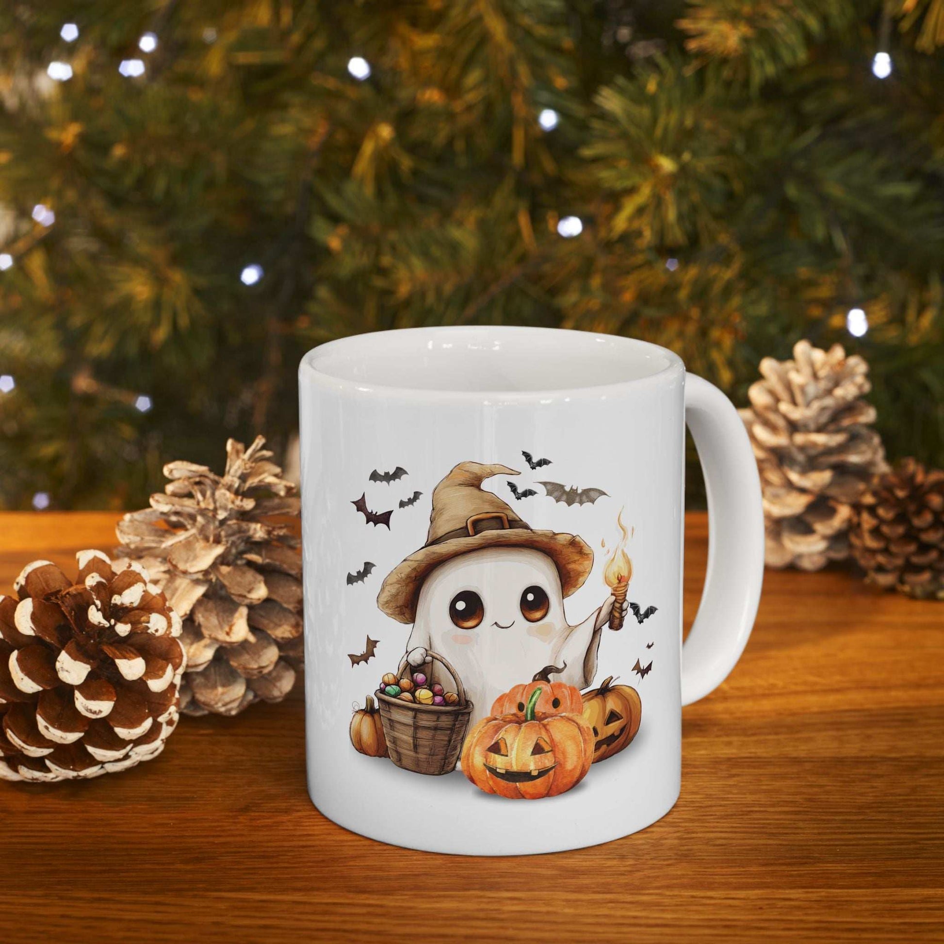 Halloween Scarecrow Ceramic Mug - Fall Coffee Cup Gift - Purrfect Pet Haven