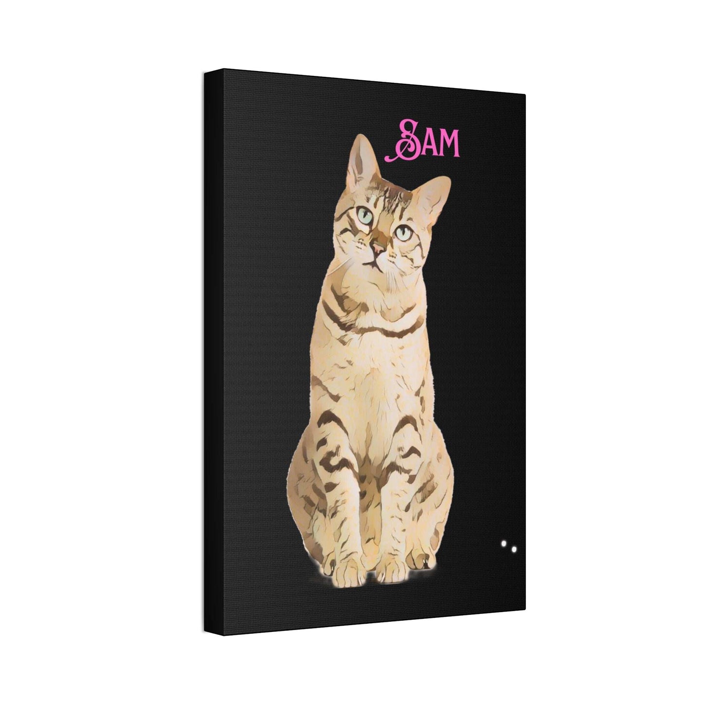 PAW-sonalized Black Canvas Print | Upload Photo~Choose size - Purrfect Pet Haven