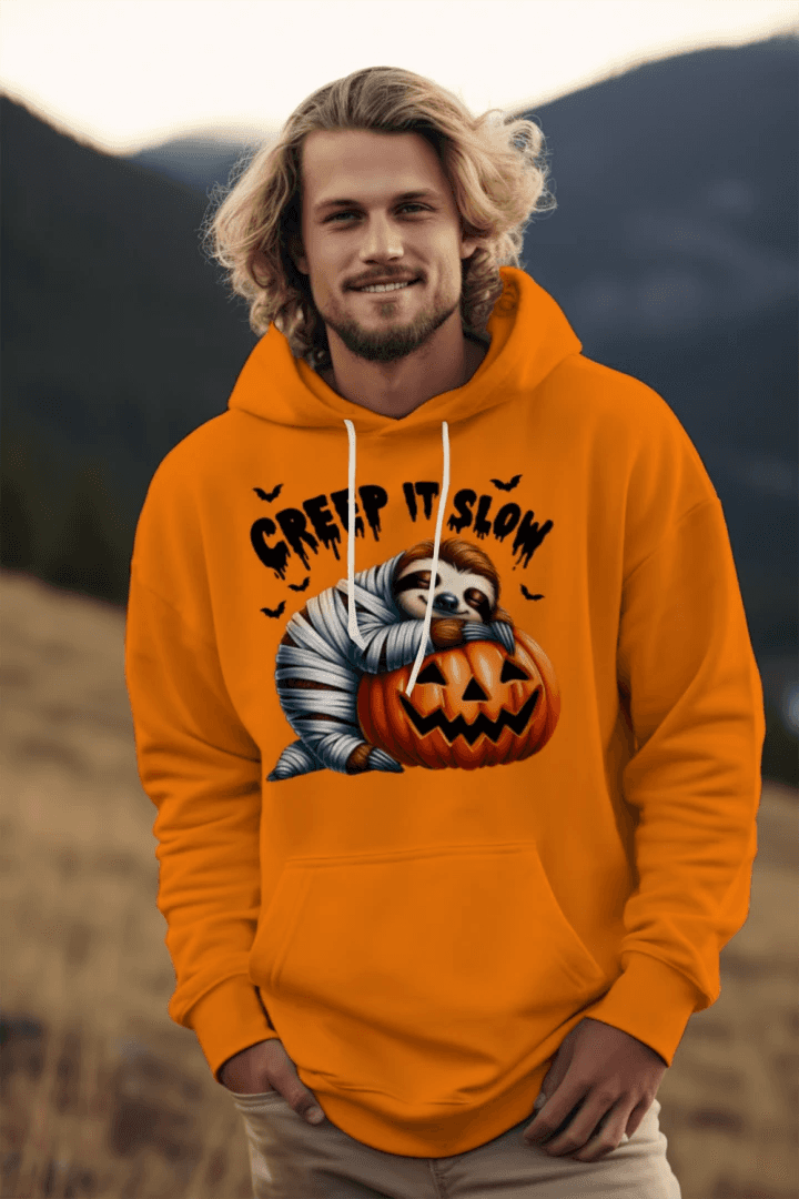 Cute Sloth Pumpkin Halloween Hoodie - Cozy Fall Sweatshirt - Purrfect Pet Haven